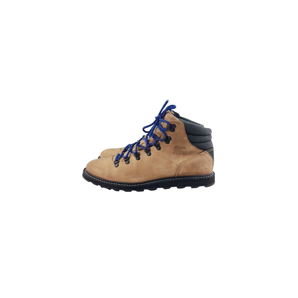 Sorel Leather / Synthetic Ankle Boots Hiking / Outdoor, Men's Size 10.5 Tan/Blue